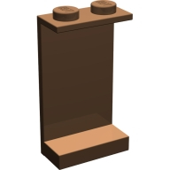 Lego panel, zeď 1x2x3, hnědá (2362 BROWN)